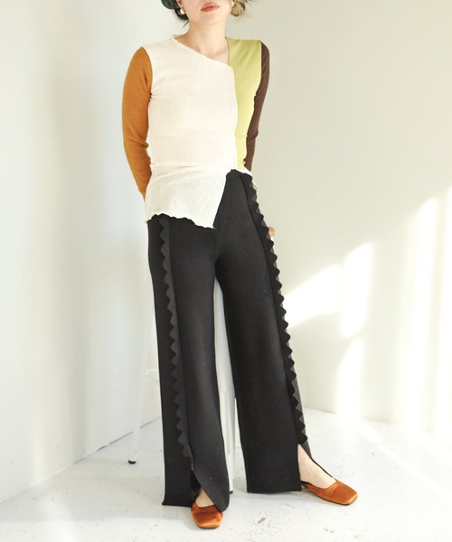 SANSeLF(サンセルフ)の「【SANSeLF】satin flat shoes sans21a004(パンプス・レディース・ブラック/ピンク/イエロー・40/38/39/36/37)」の4枚目の写真