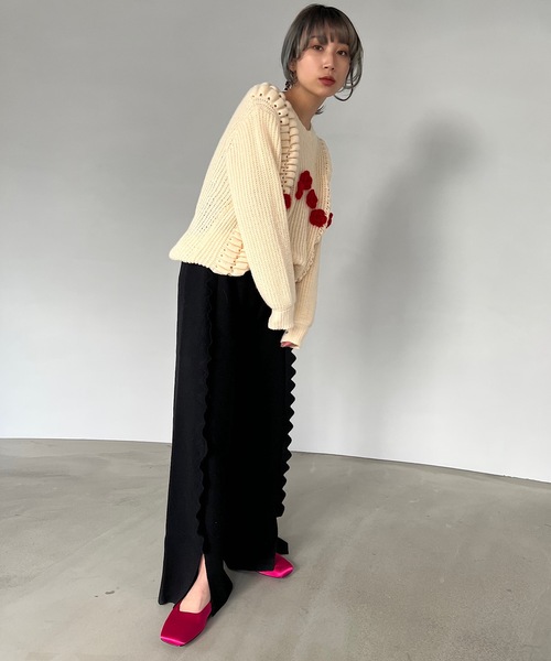 SANSeLF(サンセルフ)の「【SANSeLF】satin flat shoes sans21a004(パンプス・レディース・ブラック/ピンク/イエロー・40/38/39/36/37)」の5枚目の写真