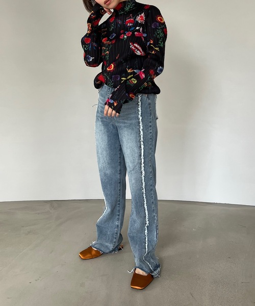 SANSeLF(サンセルフ)の「【SANSeLF】satin flat shoes sans21a004(パンプス・レディース・ブラック/ピンク/イエロー・40/38/39/36/37)」の11枚目の写真
