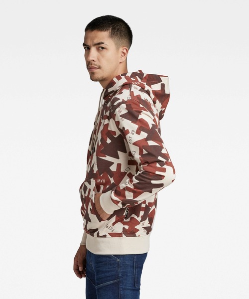 G-STAR(ジースター)の「ARROW CAMO HOODED SWEATER/パーカー/カモフラ(パーカー・メンズ・カモフラージュ/ブラウン系カモフラージュ・LARGE/MEDIUM/SMALL/X-SMALL/X-LARGE)」の4枚目の写真