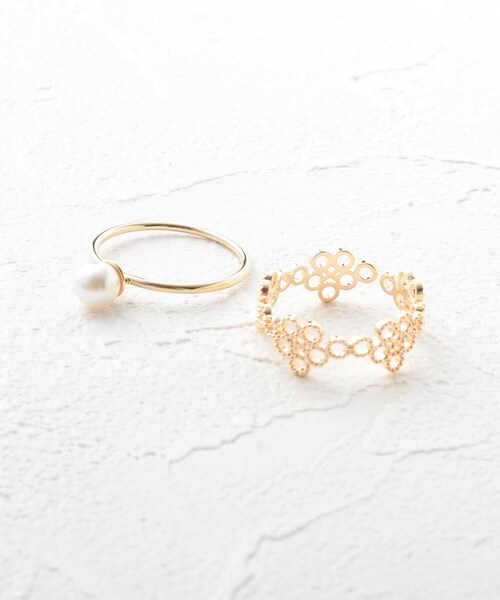 grove（グローブ）の「◆アソート2セットリング（リング・レディース・ゴールド/ピンクゴールド/ゴールド系その他/ゴールド系その他2/ゴールド系/ゴールド系1・00）」の5枚目の写真