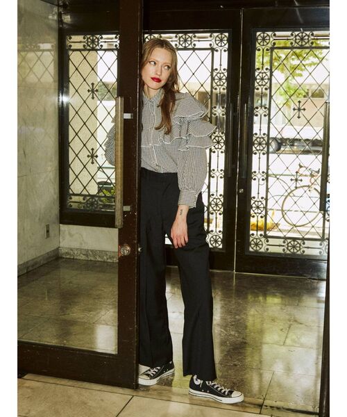 jouetie（ジュエティ）の「フリルスリーブブラウス（シャツ/ブラウス・レディース・ブラック/オフホワイト/イエロー/その他1・MEDIUM）」の9枚目の写真