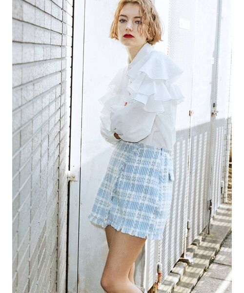 jouetie（ジュエティ）の「フリルスリーブブラウス（シャツ/ブラウス・レディース・ブラック/オフホワイト/イエロー/その他1・MEDIUM）」の13枚目の写真