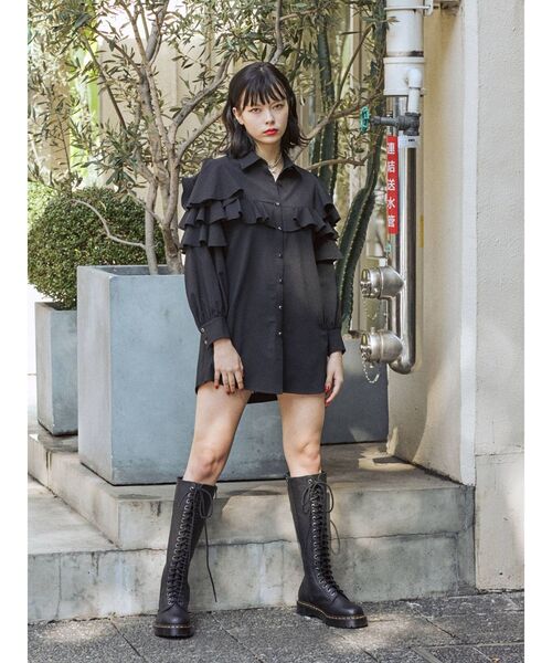 jouetie（ジュエティ）の「フリルスリーブブラウス（シャツ/ブラウス・レディース・ブラック/オフホワイト/イエロー/その他1・MEDIUM）」の18枚目の写真