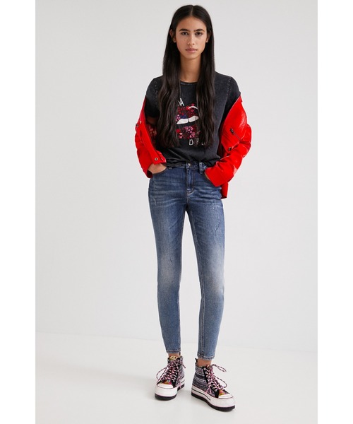 Desigual(デシグアル)の「アンクルスキニージーンズ(その他パンツ・レディース・ホワイト/ブルー/ダークブルー・44/40/34/42/36/46/38)」の13枚目の写真