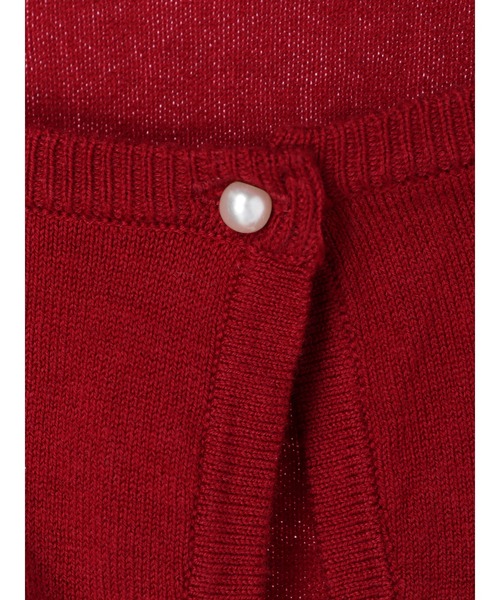 Maison de FLEUR（メゾンドフルール）の「Snow White/ニットカーディガン（ニット/セーター・レディース・レッド系その他・FREE）」の3枚目の写真