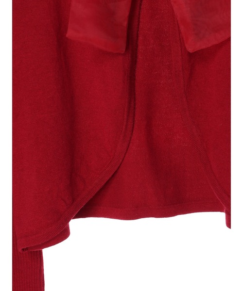 Maison de FLEUR（メゾンドフルール）の「Snow White/ニットカーディガン（ニット/セーター・レディース・レッド系その他・FREE）」の5枚目の写真