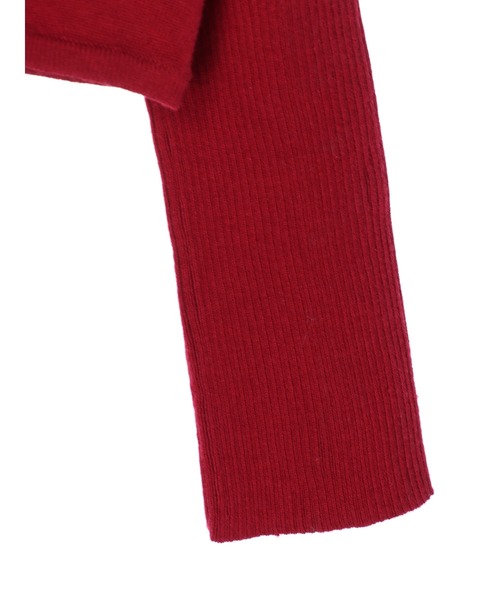 Maison de FLEUR（メゾンドフルール）の「Snow White/ニットカーディガン（ニット/セーター・レディース・レッド系その他・FREE）」の7枚目の写真