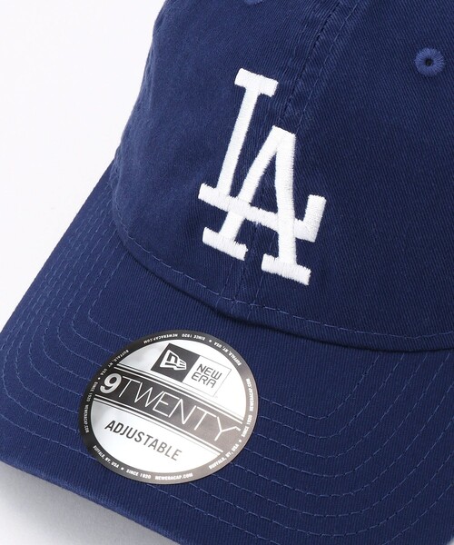 FREAK'S STORE(フリークスストア)の「NEW ERA/ニュエラ 9TWENTY LA/クロスストラップ ウォッシュドコットン ロサンゼルス・ドジャース(キャップ・レディース・ネイビー/キャメル・ONE SIZE/フリ-)」の5枚目の写真