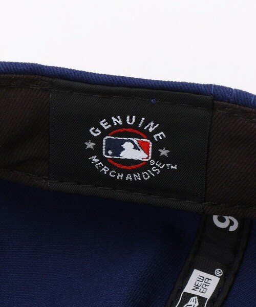 FREAK'S STORE(フリークスストア)の「NEW ERA/ニュエラ 9TWENTY LA/クロスストラップ ウォッシュドコットン ロサンゼルス・ドジャース(キャップ・レディース・ネイビー/キャメル・ONE SIZE/フリ-)」の9枚目の写真