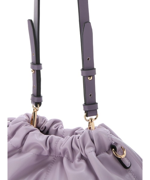 YECCA VECCA（イェッカヴェッカ）の「2wayギャザーバッグ　＊◆（クラッチバッグ・レディース・グレー/アイボリー/ラベンダー・FREE）」の11枚目の写真