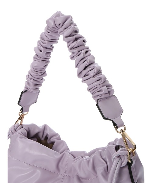 YECCA VECCA（イェッカヴェッカ）の「2wayギャザーバッグ　＊◆（クラッチバッグ・レディース・グレー/アイボリー/ラベンダー・FREE）」の14枚目の写真