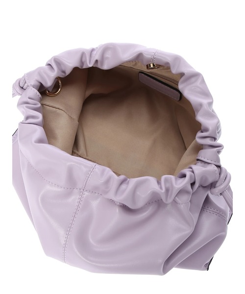 YECCA VECCA（イェッカヴェッカ）の「2wayギャザーバッグ　＊◆（クラッチバッグ・レディース・グレー/アイボリー/ラベンダー・FREE）」の15枚目の写真