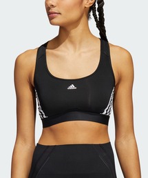 adidas | adidas Powerreact トレーニング ミディアムサポート スリーストライプスブラ  / アディダス / スポーツブラ(スポーツブラ)