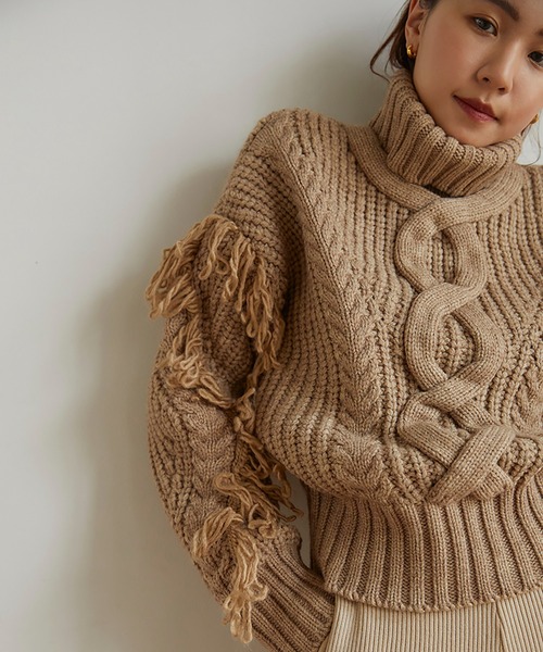 RANDEBOO（ランデブー）の「Cable wool knit（ニット/セーター）」 - WEAR
