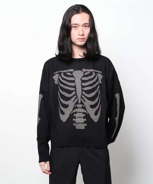 MYne(マイン)の「【MYne】Bone Knit Pulllover(ニット/セーター・メンズ・ブラック/ブラウン/カーキ・S/M/L)」の8枚目の写真