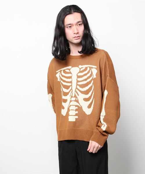 MYne(マイン)の「【MYne】Bone Knit Pulllover(ニット/セーター・メンズ・ブラック/ブラウン/カーキ・S/M/L)」の7枚目の写真