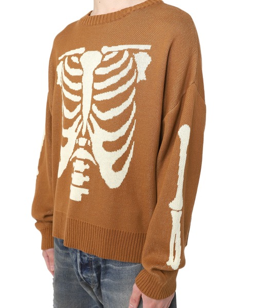 MYne(マイン)の「【MYne】Bone Knit Pulllover(ニット/セーター・メンズ・ブラック/ブラウン/カーキ・S/M/L)」の21枚目の写真
