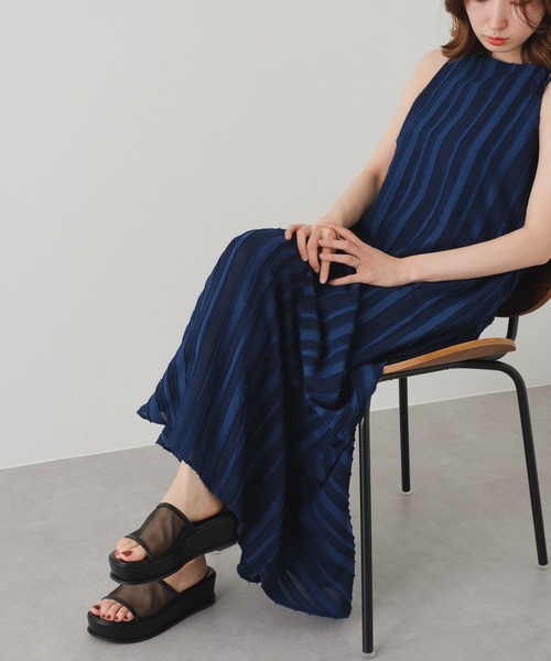 Kastane（カスタネ）の「【カタログ掲載アイテム】厚底メッシュサンダル（サンダル・レディース・アイボリー/グリーン/ブラック・36/39/38/37）」の14枚目の写真