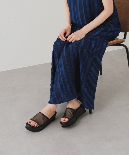 Kastane（カスタネ）の「【カタログ掲載アイテム】厚底メッシュサンダル（サンダル・レディース・アイボリー/グリーン/ブラック・36/39/38/37）」の10枚目の写真