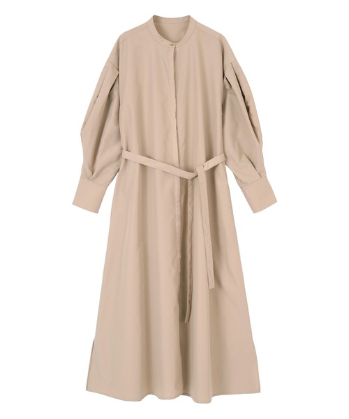 UR'S（ユアーズ）の「ﾊﾞﾝﾄﾞｶﾗｰﾜﾝﾋﾟｰｽ（シャツワンピース・レディース・ベージュ/ネイビー/ブルー系その他・S/M/L）」の6枚目の写真