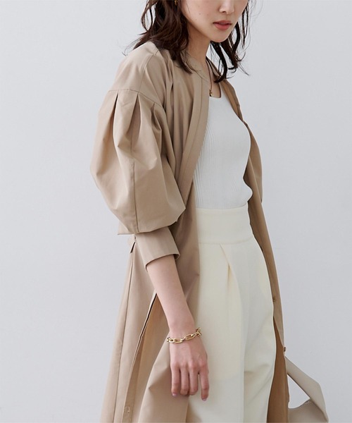 UR'S（ユアーズ）の「ﾊﾞﾝﾄﾞｶﾗｰﾜﾝﾋﾟｰｽ（シャツワンピース・レディース・ベージュ/ネイビー/ブルー系その他・S/M/L）」の15枚目の写真