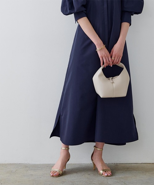 UR'S（ユアーズ）の「ﾊﾞﾝﾄﾞｶﾗｰﾜﾝﾋﾟｰｽ（シャツワンピース・レディース・ベージュ/ネイビー/ブルー系その他・S/M/L）」の21枚目の写真