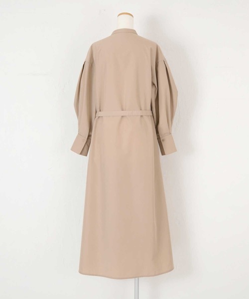 UR'S（ユアーズ）の「ﾊﾞﾝﾄﾞｶﾗｰﾜﾝﾋﾟｰｽ（シャツワンピース・レディース・ベージュ/ネイビー/ブルー系その他・S/M/L）」の5枚目の写真