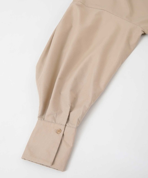 UR'S（ユアーズ）の「ﾊﾞﾝﾄﾞｶﾗｰﾜﾝﾋﾟｰｽ（シャツワンピース・レディース・ベージュ/ネイビー/ブルー系その他・S/M/L）」の11枚目の写真