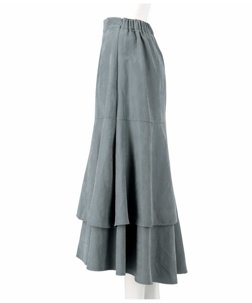 CHILLE（チル）の「ピーチ起毛アシンメトリーフレアスカート（スカート・レディース・グリーン/ブルー/オレンジ・FREE）」の16枚目の写真