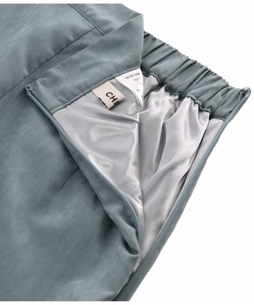 CHILLE（チル）の「ピーチ起毛アシンメトリーフレアスカート（スカート・レディース・グリーン/ブルー/オレンジ・FREE）」の18枚目の写真