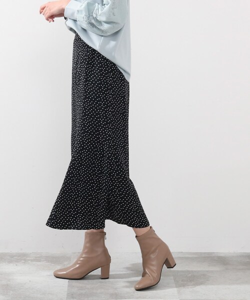 DRESKIP（ドレスキップ）の「◆ドットプリントマ－メイドスカート（スカート・レディース・ベージュ系その他2/ブラック系5/ライトグリーン系・02/03/04）」の10枚目の写真