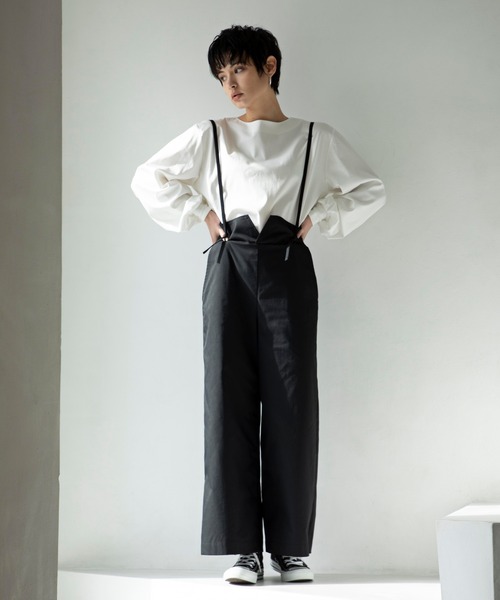 ReNorm（リノーム）の「ボリュームスリーブプルオーバー（Tシャツ/カットソー・レディース・ホワイト/ネイビー・フリー）」の3枚目の写真