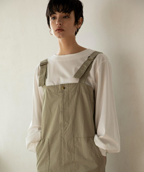 ReNorm（リノーム）の「ボリュームスリーブプルオーバー（Tシャツ/カットソー・レディース・ホワイト/ネイビー・フリー）」の5枚目の写真
