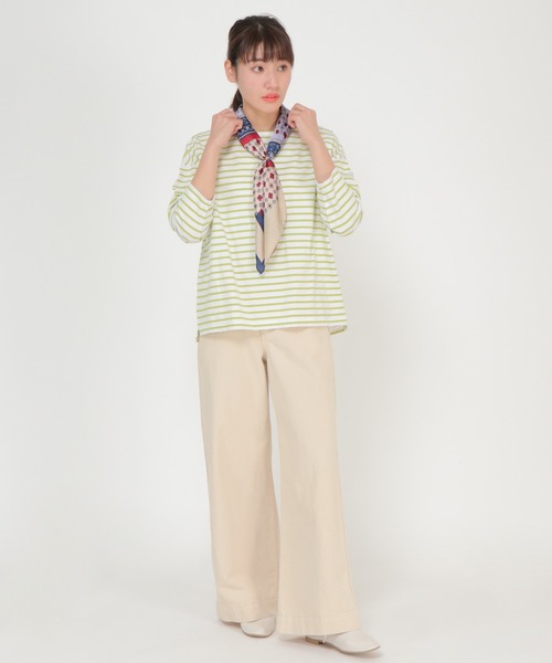 LBC(エルビーシー)の「フラワーMIXスカーフ(バンダナ/スカーフ・レディース・ネイビー/ピンク/オレンジ・FREE)」の7枚目の写真