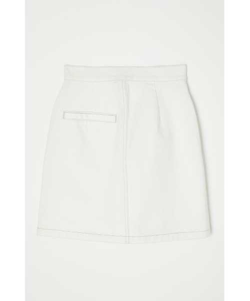 MOUSSY（マウジー）の「CLASSIC ALINE MINI スカート（デニムスカート・レディース・オフホワイト/ワンウォッシュ・1/2/0）」の9枚目の写真