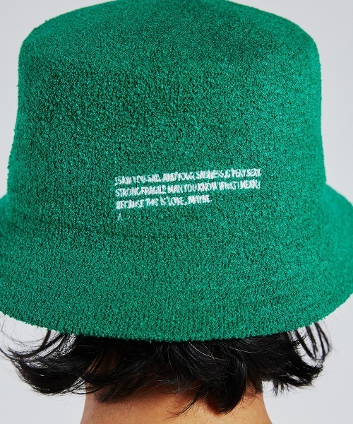 DOUBLE STANDARD CLOTHING(ダブルスタンダードクロージング)の「オリジナルロゴバケットハット(ハット・レディース・ブラック/オフホワイト/グリーン・FREE)」の4枚目の写真