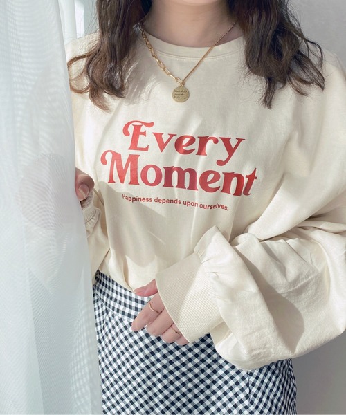 apres jour(アプレジュール)の「BIGスリットロゴロンT【ZOZOTOWN限定アイテム】(Tシャツ/カットソー・レディース・ライトピンク/ブルー/オフホワイト/アイボリー・X-LARGE/フリー)」の3枚目の写真