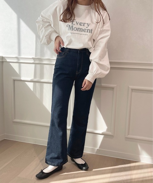 apres jour(アプレジュール)の「BIGスリットロゴロンT【ZOZOTOWN限定アイテム】(Tシャツ/カットソー・レディース・ライトピンク/ブルー/オフホワイト/アイボリー・X-LARGE/フリー)」の9枚目の写真