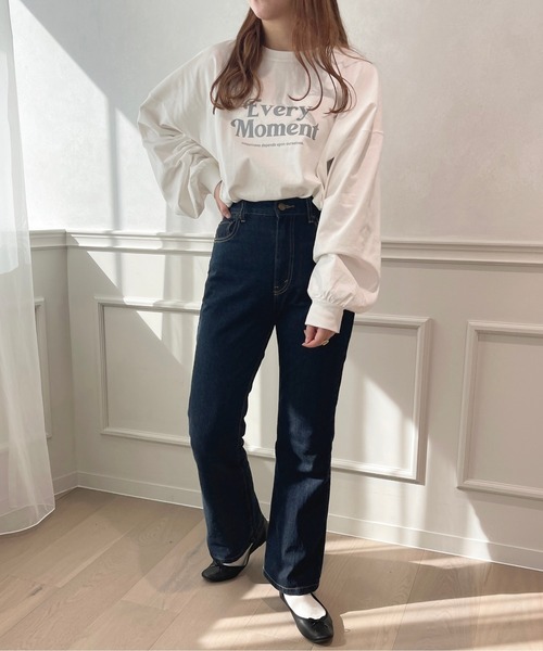apres jour(アプレジュール)の「BIGスリットロゴロンT【ZOZOTOWN限定アイテム】(Tシャツ/カットソー・レディース・ライトピンク/ブルー/オフホワイト/アイボリー・X-LARGE/フリー)」の10枚目の写真