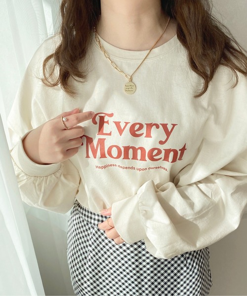 apres jour(アプレジュール)の「BIGスリットロゴロンT【ZOZOTOWN限定アイテム】(Tシャツ/カットソー・レディース・ライトピンク/ブルー/オフホワイト/アイボリー・X-LARGE/フリー)」の11枚目の写真