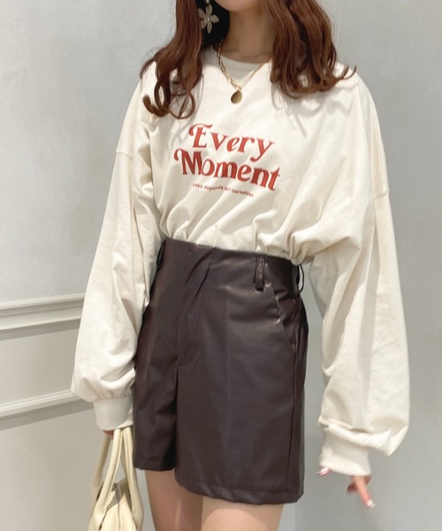 apres jour(アプレジュール)の「BIGスリットロゴロンT【ZOZOTOWN限定アイテム】(Tシャツ/カットソー・レディース・ライトピンク/ブルー/オフホワイト/アイボリー・X-LARGE/フリー)」の20枚目の写真