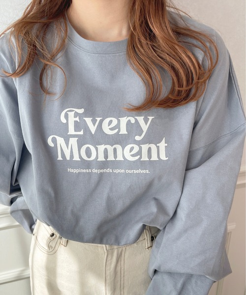 apres jour(アプレジュール)の「BIGスリットロゴロンT【ZOZOTOWN限定アイテム】(Tシャツ/カットソー・レディース・ライトピンク/ブルー/オフホワイト/アイボリー・X-LARGE/フリー)」の22枚目の写真