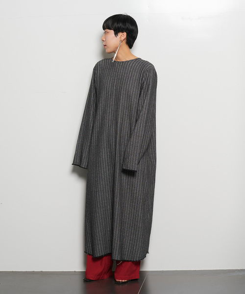 CITYSHOP（シティーショップ）の「STRIPE KAFTAN DRESS：ワンピース（ワンピース・レディース・ブラック・38/36）」の3枚目の写真