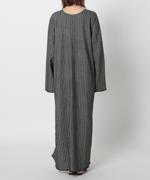 CITYSHOP（シティーショップ）の「STRIPE KAFTAN DRESS：ワンピース（ワンピース・レディース・ブラック・38/36）」の9枚目の写真