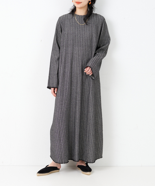 CITYSHOP（シティーショップ）の「STRIPE KAFTAN DRESS：ワンピース（ワンピース・レディース・ブラック・38/36）」の20枚目の写真