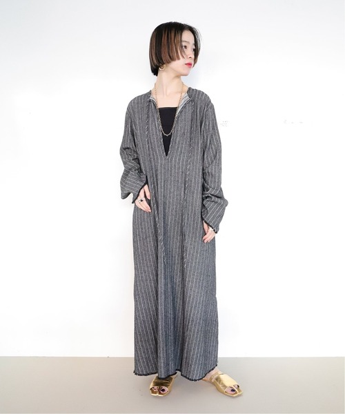 CITYSHOP（シティーショップ）の「STRIPE KAFTAN DRESS：ワンピース 