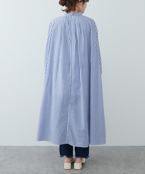 PUAL CE CIN(ピュアルセシン)の「ストライプシャツカラーワンピース(シャツワンピース・レディース・ブルー系/イエロー系/レッド系・FREE)」の18枚目の写真