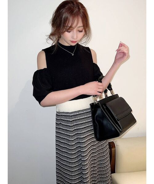 RESEXXY（リゼクシー）の「サークルコンビストーンネックレス（ネックレス・レディース・シルバー/ゴールド・FREE）」の4枚目の写真