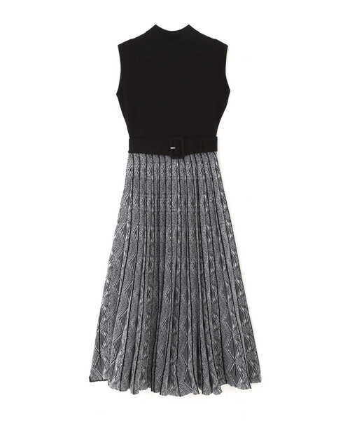 PINKY&DIANNE（ピンキーアンドダイアン）の「◆ボトルネックジャカードワンピース（ワンピース・レディース・ブラック/ブルー・38）」の22枚目の写真